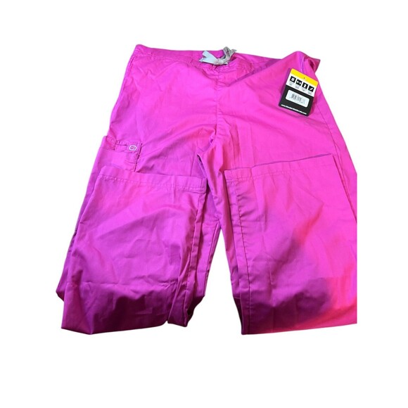 Wonder Wink Wonder Work Scrub  Pants Women's Small Pink Style #500 Cargo Pockets - Picture 1 of 9
